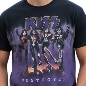 Vintage 2005 KISS Destroyer Tie-Dye T-Shirt‎ by Liquid Blue — Licensed Reissue